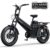 TESWAY X7 AWD Elcykel – 3000W Maxeffekt, 52V 60Ah Batteri, 60 km/h Toppfart, 20″ x 4,0″ Fatbike-däck, Hydrauliska Bromsar