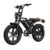Terränggående elcykel AONPO V20, 52V 750W 15Ah, Fatbike, Svart