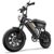URLIFE T16 Compact Electric Bike, 16″ Fatbike, 624 Wh Battery, Seat Storage Box, Black