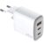 USB-laddare GaN 1 x USB-A + 2 x USB-C PD 65W