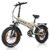 VARUN S20-1 Foldable Electric Urban Bike, 20″ FatBike, 48V 13Ah Battery, Beige
