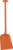 Vikan Skyffel, T-Grepp, 1035 mm, Orange