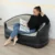 Xmund Dubbel Person Uppblåsbar Soffa Fritidsutomhus Luft Sofa Blåsa Upp Soffor Lat Soffa för Camping