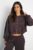 boohoo Dam Boxig Ballongärmad OverStorlekd Zip-hoodie | Dark Chocolate | Storlek Medium
